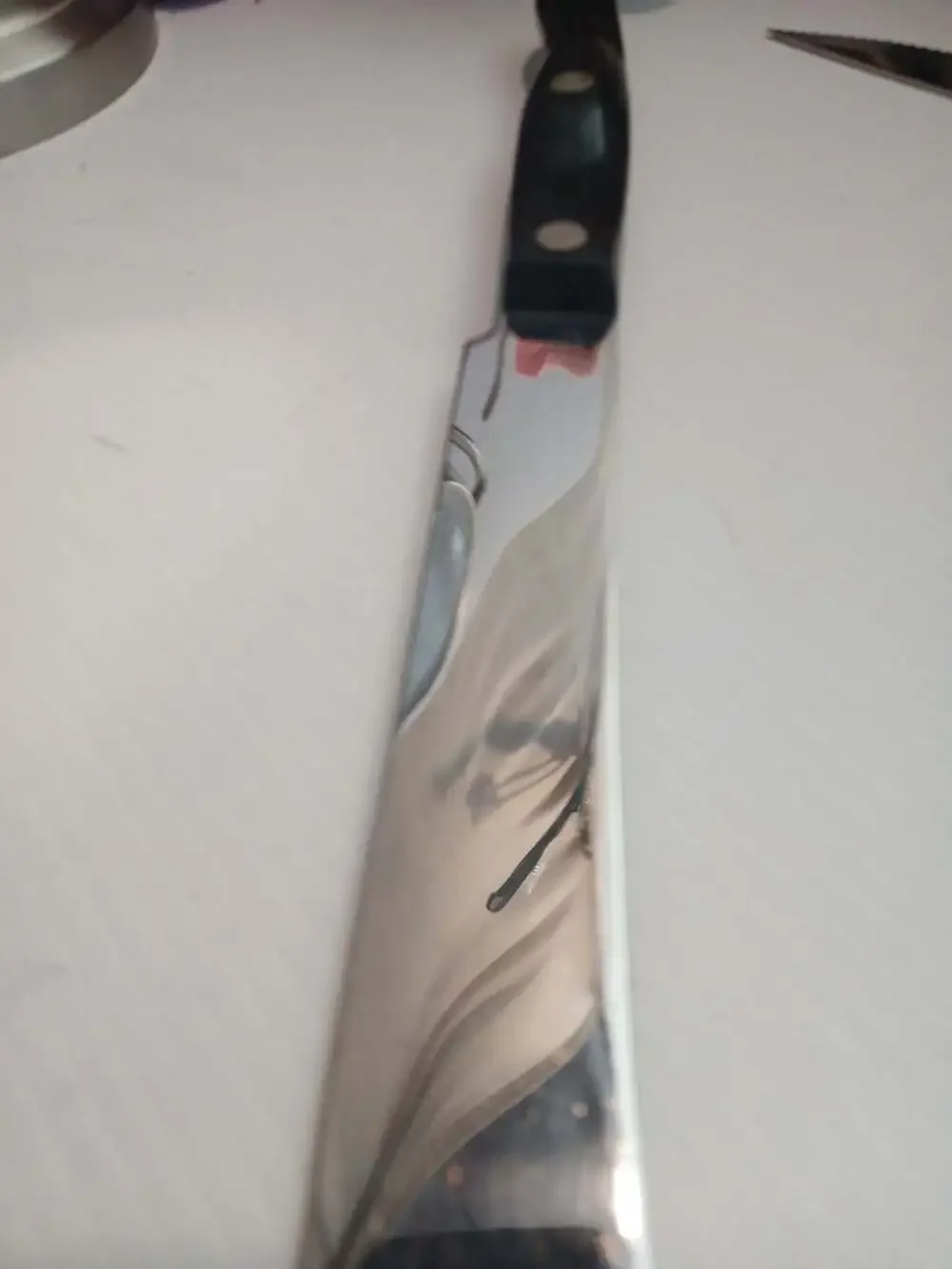 Cutco 1722 Butcher Knife Black Handle 1988